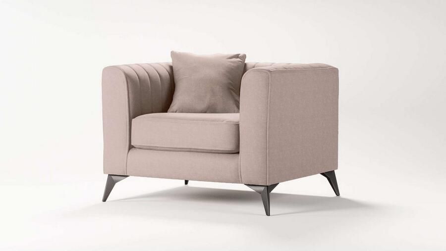Places of Style Fauteuil MATTHEW loungestoel afmetingen B D H: 99 86 74 cm - Foto 2