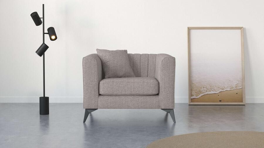 Places of Style Fauteuil MATTHEW loungestoel afmetingen B D H: 99 86 74 cm - Foto 6