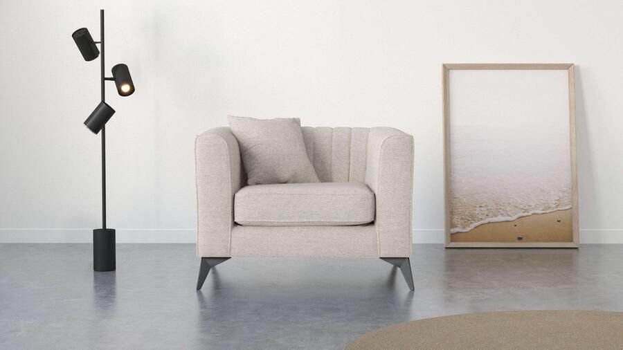 Places of Style Fauteuil MATTHEW loungestoel afmetingen B D H: 99 86 74 cm - Foto 6