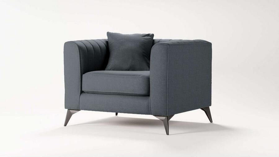 Places of Style Fauteuil MATTHEW loungestoel afmetingen B D H: 99 86 74 cm - Foto 2