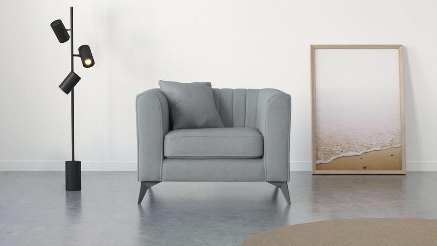 Places of Style Fauteuil MATTHEW loungestoel afmetingen B D H: 99 86 74 cm - Foto 5