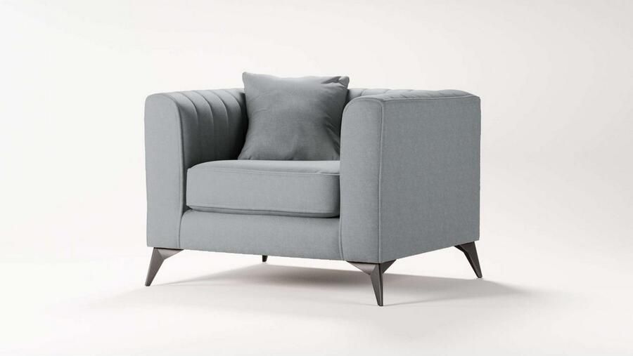 Places of Style Fauteuil MATTHEW loungestoel afmetingen B D H: 99 86 74 cm - Foto 2