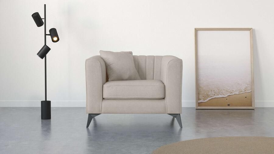 Places of Style Fauteuil MATTHEW loungestoel afmetingen B D H: 99 86 74 cm - Foto 6