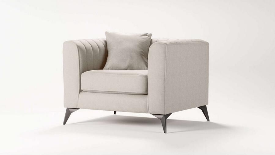 Places of Style Fauteuil MATTHEW loungestoel afmetingen B D H: 99 86 74 cm - Foto 2