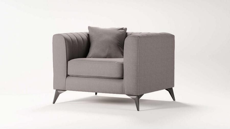 Places of Style Fauteuil MATTHEW loungestoel afmetingen B D H: 99 86 74 cm - Foto 2