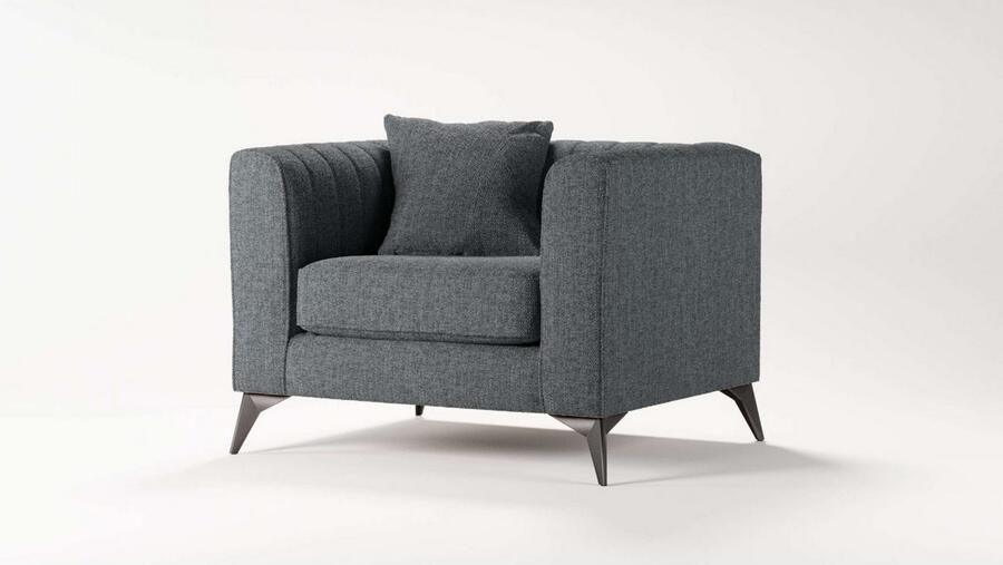 Places of Style Fauteuil MATTHEW loungestoel afmetingen B D H: 99 86 74 cm - Foto 2