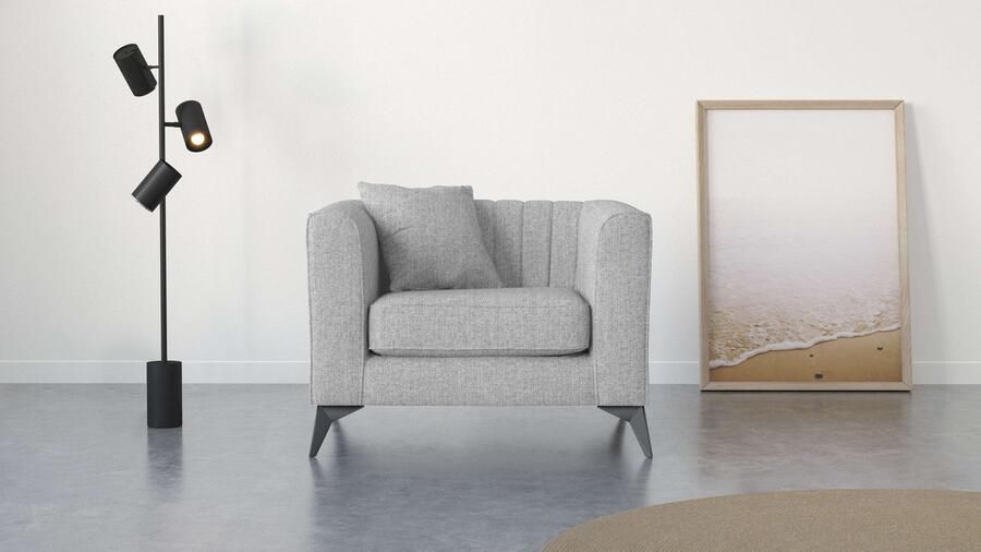 Places of Style Fauteuil MATTHEW loungestoel afmetingen B D H: 99 86 74 cm - Foto 6