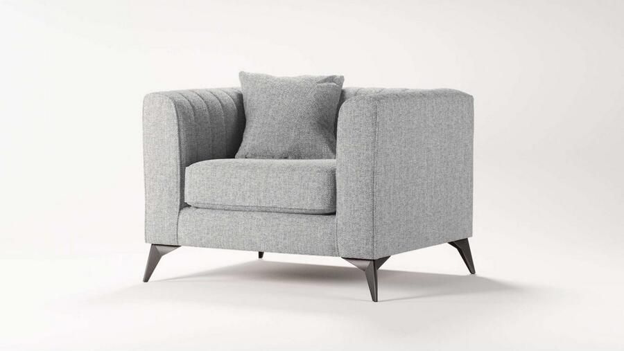 Places of Style Fauteuil MATTHEW loungestoel afmetingen B D H: 99 86 74 cm - Foto 2