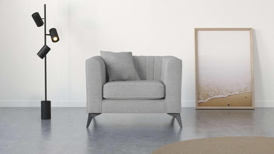 Places of Style Fauteuil MATTHEW loungestoel afmetingen B D H: 99 86 74 cm - Foto 6