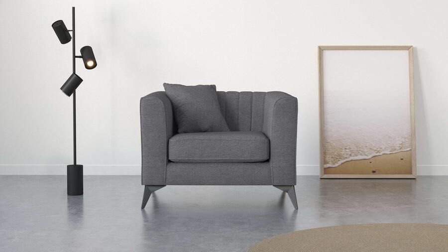 Places of Style Fauteuil MATTHEW loungestoel afmetingen B D H: 99 86 74 cm - Foto 6