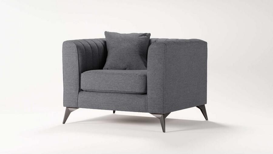 Places of Style Fauteuil MATTHEW loungestoel afmetingen B D H: 99 86 74 cm - Foto 2