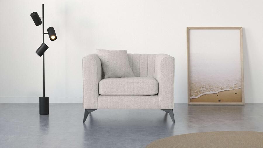 Places of Style Fauteuil MATTHEW loungestoel afmetingen B D H: 99 86 74 cm - Foto 5