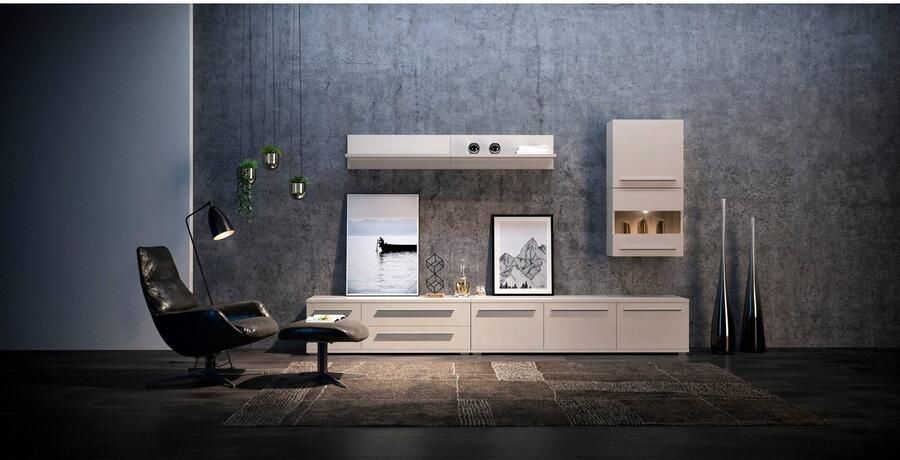 Places of Style Hangende vitrinekast Piano met en zonder glaselement uv gelakt soft-close b h:59 7 57 4 cm - Foto 5