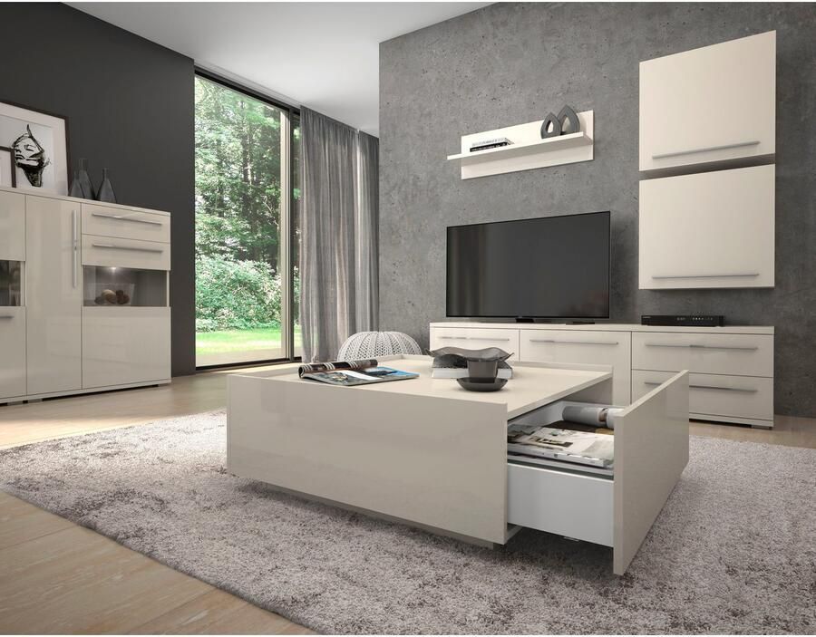 Places of Style Hangende vitrinekast Piano met en zonder glaselement uv gelakt soft-close b h:59 7 57 4 cm - Foto 3