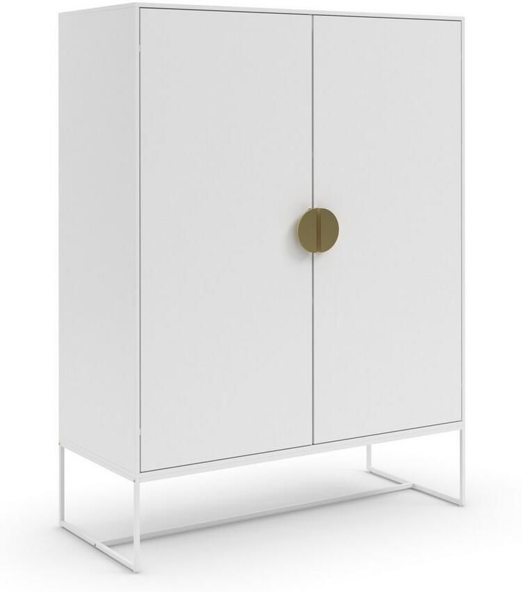 Places of Style Highboard Abito Middenkast met draaiduren en 2 planken breedte 90 cm - Foto 3