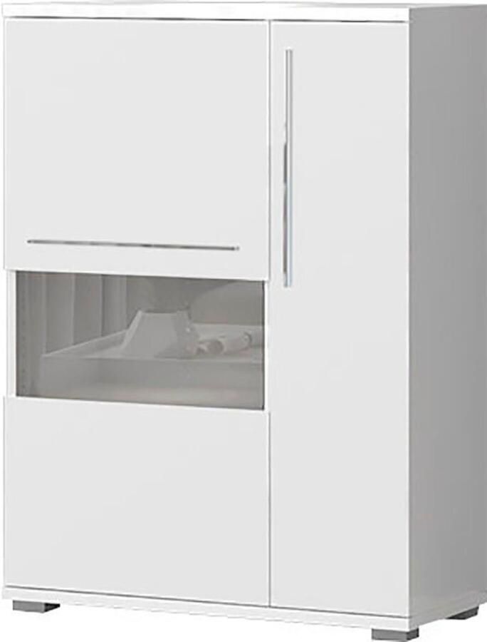 Places of Style Highboard Piano Vitrine UV-gecoat soft close-functie - Foto 3