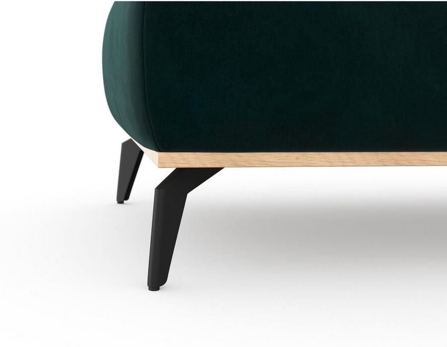 Places of Style Hocker Fjord Met een houten lijst van massief beuken eikenkleurig met poten 15 cm hoog - Foto 3