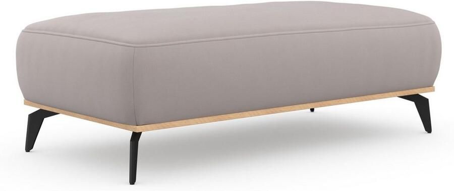 Places of Style Hocker Fjord Met een houten lijst van massief beuken eikenkleurig met poten 15 cm hoog - Foto 9