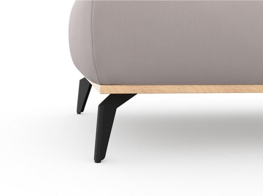 Places of Style Hocker Fjord Met een houten lijst van massief beuken eikenkleurig met poten 15 cm hoog - Foto 3