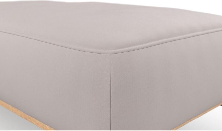Places of Style Hocker Fjord Met een houten lijst van massief beuken eikenkleurig met poten 15 cm hoog - Foto 5
