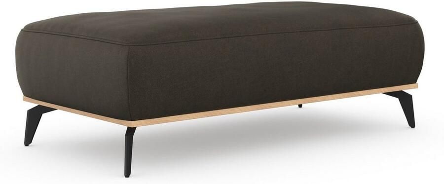 Places of Style Hocker Fjord Met een houten lijst van massief beuken eikenkleurig met poten 15 cm hoog - Foto 8