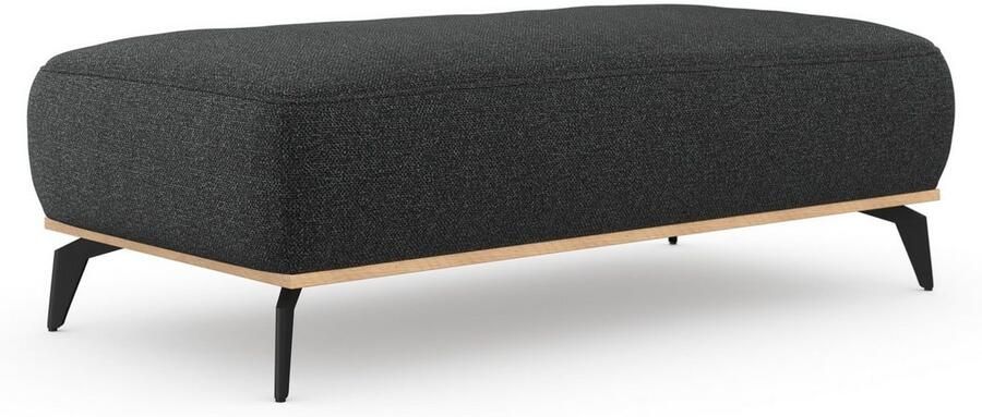 Places of Style Hocker Fjord Met een houten lijst van massief beuken eikenkleurig met poten 15 cm hoog - Foto 9