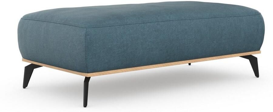 Places of Style Hocker Fjord Met een houten lijst van massief beuken eikenkleurig met poten 15 cm hoog - Foto 9