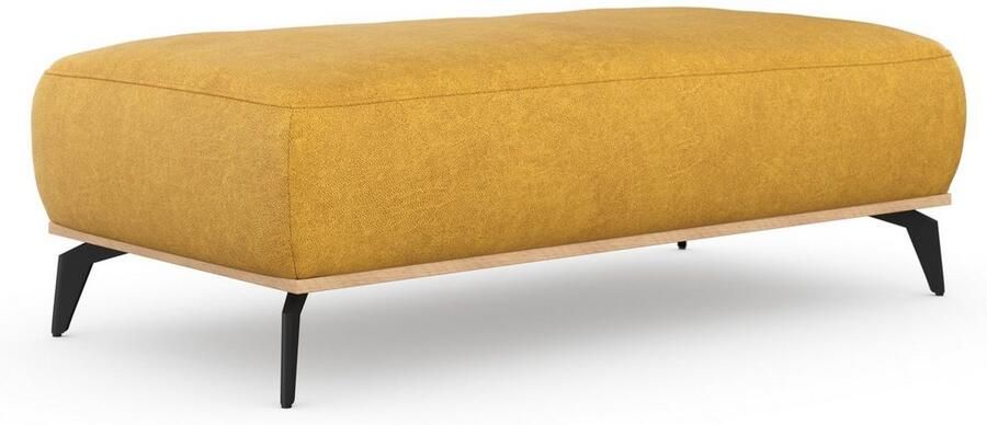 Places of Style Hocker Fjord Met een houten lijst van massief beuken eikenkleurig met poten 15 cm hoog - Foto 8