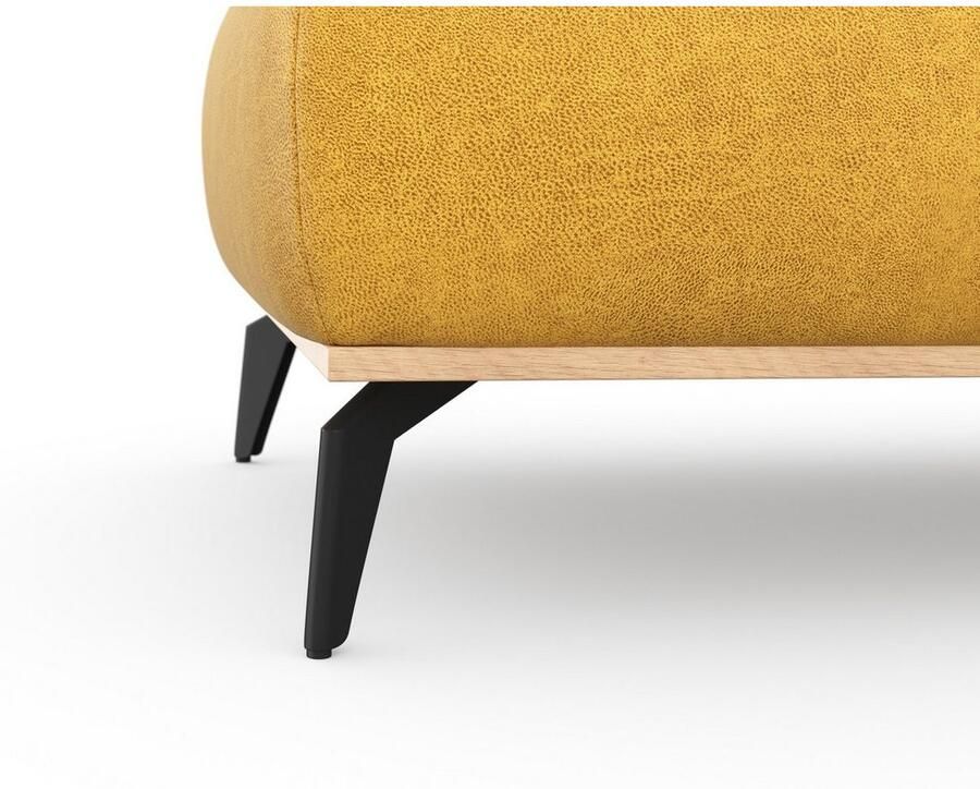 Places of Style Hocker Fjord Met een houten lijst van massief beuken eikenkleurig met poten 15 cm hoog - Foto 2