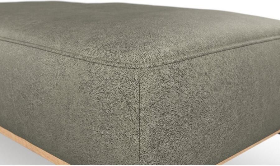 Places of Style Hocker Fjord Met een houten lijst van massief beuken eikenkleurig met poten 15 cm hoog - Foto 5