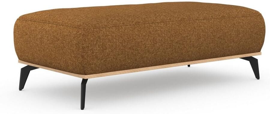 Places of Style Hocker Fjord Met een houten lijst van massief beuken eikenkleurig met poten 15 cm hoog - Foto 8