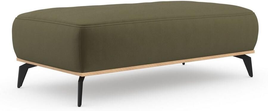 Places of Style Hocker Fjord Met een houten lijst van massief beuken eikenkleurig met poten 15 cm hoog - Foto 9