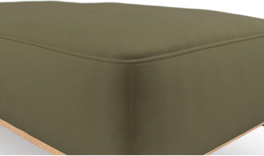 Places of Style Hocker Fjord Met een houten lijst van massief beuken eikenkleurig met poten 15 cm hoog - Foto 5