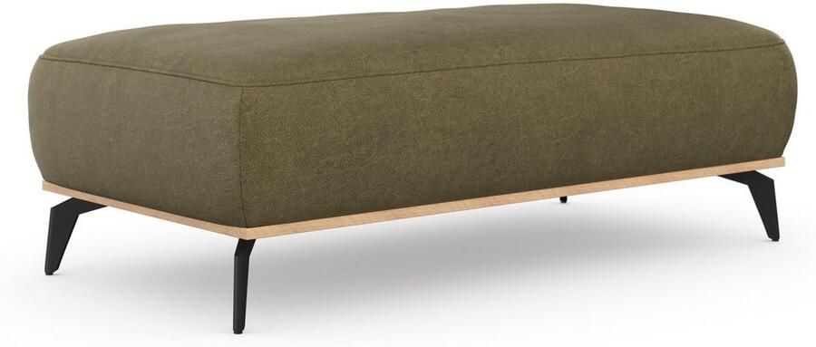 Places of Style Hocker Fjord Met een houten lijst van massief beuken eikenkleurig met poten 15 cm hoog - Foto 9