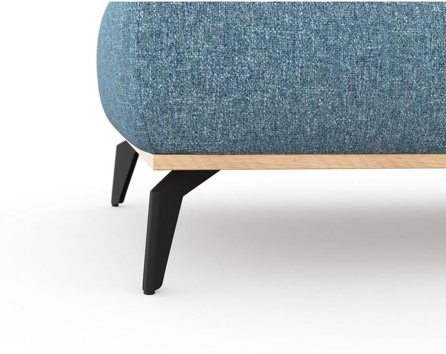 Places of Style Hocker Fjord Met een houten lijst van massief beuken eikenkleurig met poten 15 cm hoog - Foto 2