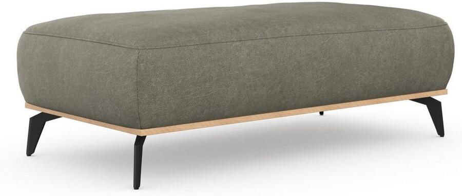 Places of Style Hocker Fjord Met een houten lijst van massief beuken eikenkleurig met poten 15 cm hoog - Foto 9