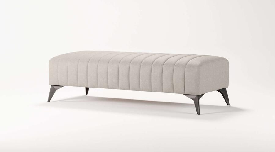 Places of Style Hocker MATTHEW zitpoef XXL afmetingen B D H: 140 60 43 cm - Foto 3