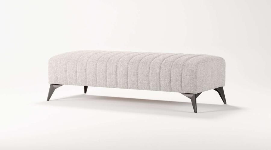 Places of Style Hocker MATTHEW zitpoef XXL afmetingen B D H: 140 60 43 cm - Foto 3