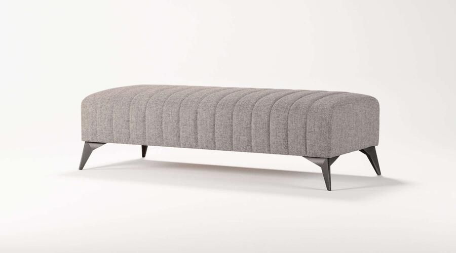 Places of Style Hocker MATTHEW zitpoef XXL afmetingen B D H: 140 60 43 cm - Foto 3