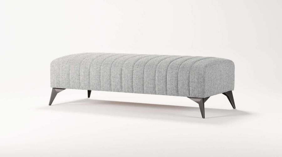 Places of Style Hocker MATTHEW zitpoef XXL afmetingen B D H: 140 60 43 cm - Foto 3