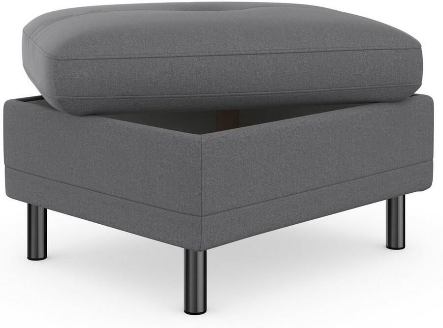 Places of Style Hocker met bergruimte Calando passend bij het bekleding van de calando-serie ook met soft-clean bekleding - Foto 4