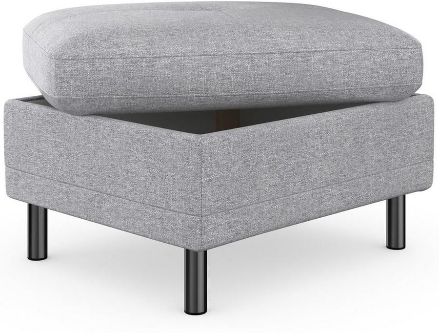 Places of Style Hocker met bergruimte Calando passend bij het bekleding van de calando-serie ook met soft-clean bekleding - Foto 4