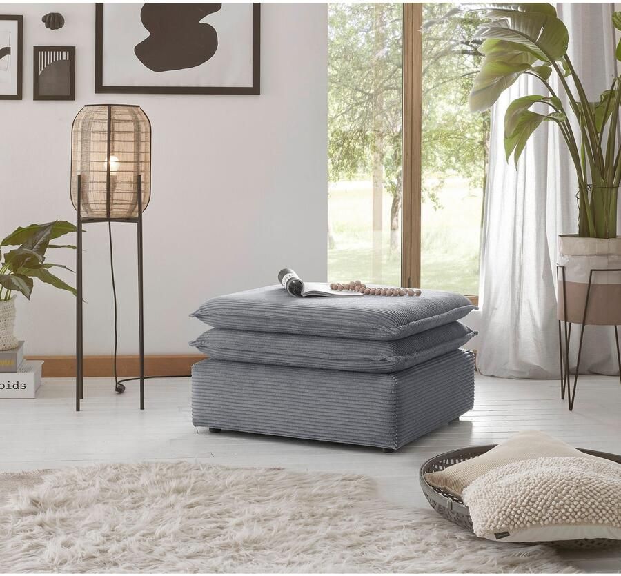 Home affaire Hocker PIAGGE Hoogwaardige cord passend bij de fauteuil - Foto 2