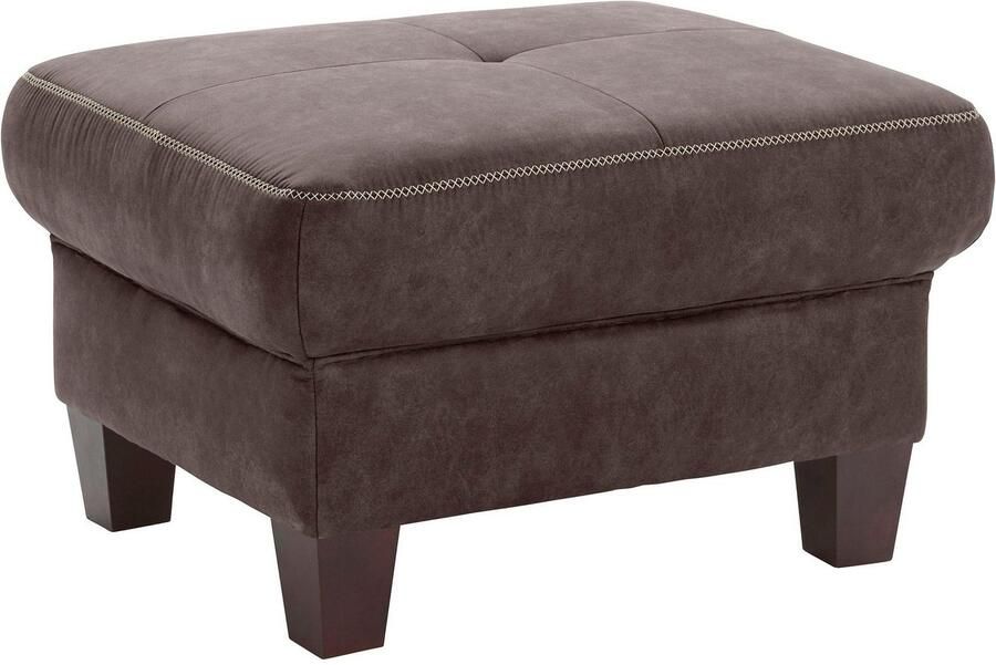 Places of Style Hocker Varese Kruisnaad in beige - Foto 3