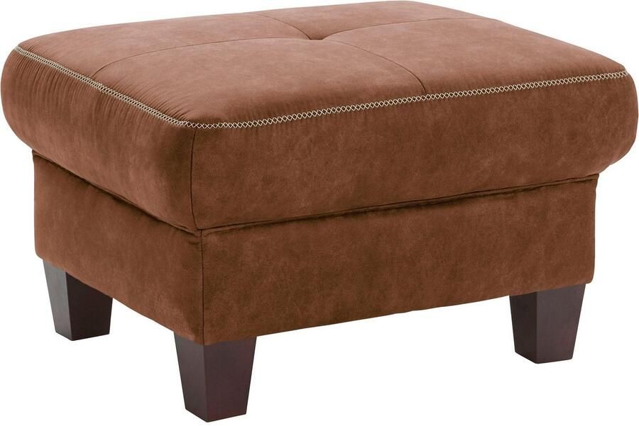 Places of Style Hocker Varese Kruisnaad in beige - Foto 3