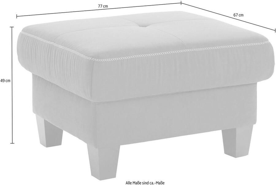 Places of Style 2 5-zitsbank Varese met dwarsnaad en veerkern - Foto 8