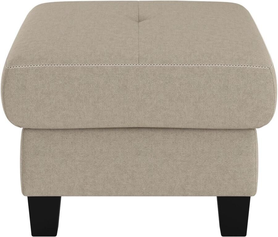 Places of Style Hocker Varese Kruisnaad in beige