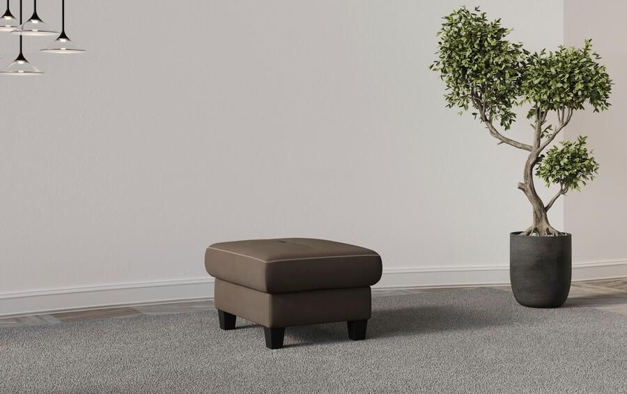 Places of Style Hocker Varese Kruisnaad in beige - Foto 3