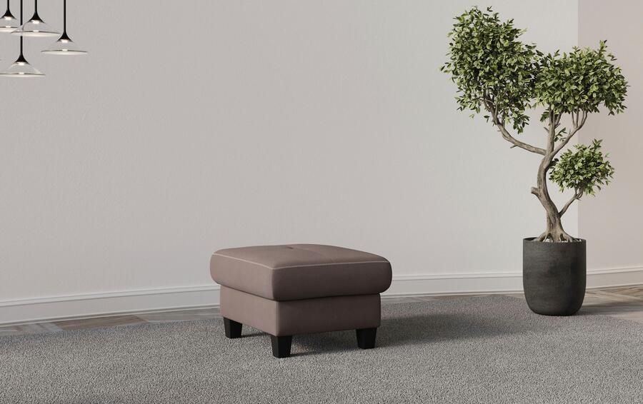 Places of Style Hocker Varese Kruisnaad in beige - Foto 3