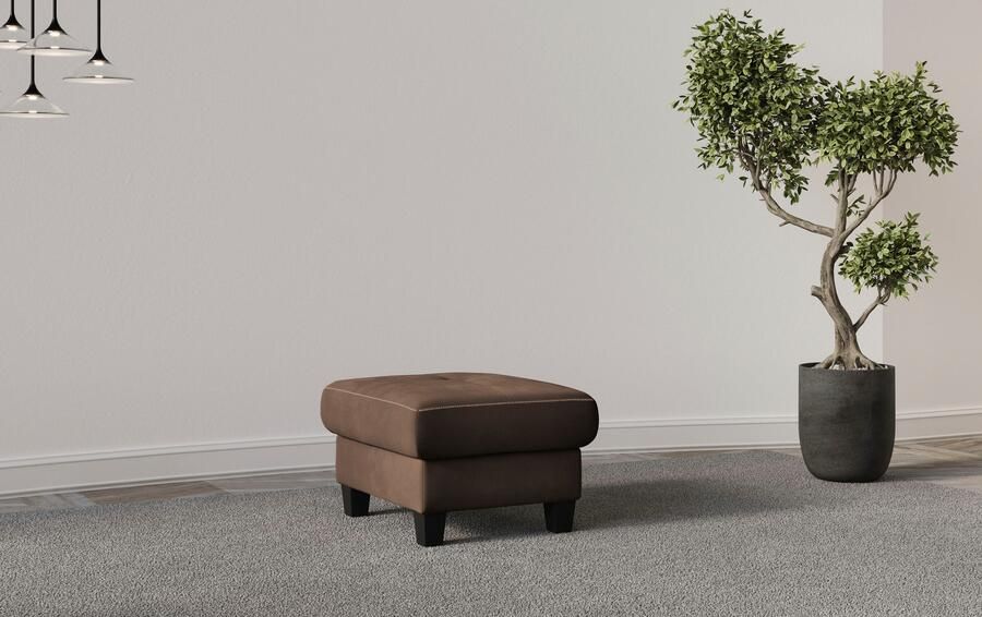 Places of Style Hocker Varese Kruisnaad in beige - Foto 3